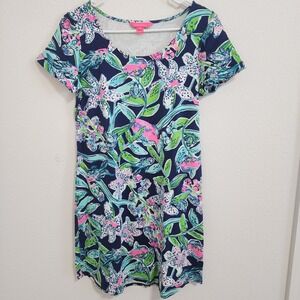 Lilly Pulitzer Women's Dress Size S Floral Print Short Sleeve‎ Colorful